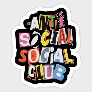 Anti Social Club Sticker